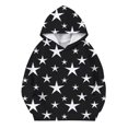 thumbnail image 4 of FAOWME Sweat à Capuche Imprimé à Manches Longues pour Filles Chandail Noir 4-5 Ans, 4 of 4