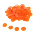 thumbnail image 4 of 100x 25MM Chips Chips Game Board Game Orange, 4 of 8
