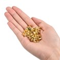 thumbnail image 4 of Unique Bargains 100 Sets Leather Rivets 8mm Double Cap Rivets 8mm Height Metal Studs Rivet, Gold Tone, 4 of 5