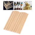 thumbnail image 2 of yuksok 50/100 * Unfinished Wooden Stick Woodworking Craft Rod 20cm 50pcs, 2 of 9