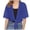 Blue, variant on Ketyyh-chn99 Womens Cardigan Sweaters Fall Coat Women Tie Front Chiffon Short Sleeve Cropped Sheer Bolero Cardigan Blue,M