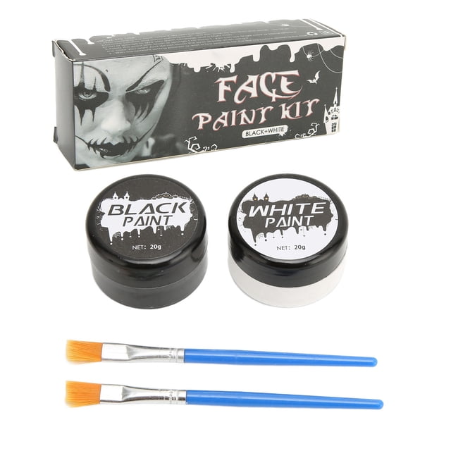 Trousse de Peinture pour le Visage, Maquillage de Squelette pour le Visage et le Corps pour l'Halloween
