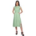 thumbnail image 2 of Moomaya Womens Sleeveless Lapel Collar Dress With Pockets Printed Summer Wear, 2 of 4