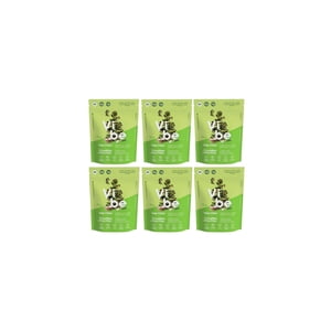 Vibe Kale Chips - Air Seché sans gluten sans noix Vegan collations saines - Crème aigre et oignons verts, 75g Chaque - Boîte de 6