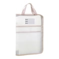 thumbnail image 2 of Vrorvz A3 Grand Sac de Dossiers Transparent à Grande Capacité avec Ouverture Plate à 180° pour Documents, Art et Copies d'Examen, Sac à Main Durable et Portable avec Poignées Robustes pour Étudiants et Professionnels, 2 of 5