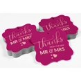 thumbnail image 4 of Inkdotpot Real Rose Gold Foil Thanks From The New Wedding Tags Favor Bracket Shape Hang Pack Of 100 Paper Tags, 4 of 7