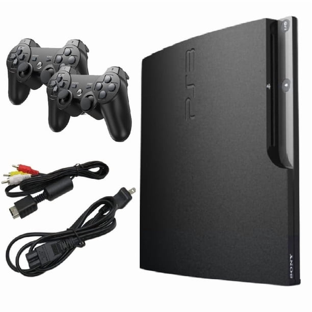 Restored Sony Playstation 3 PS3 Console Slim 160GB Black with Gran
