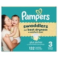 thumbnail image 2 of Pampers Swaddlers Diapers, Size 3 (13-26 lbs), Absorbent, Keeps Baby Dry and Comfortable, Skin Safe Disposable Baby Diaper, 2 of 26