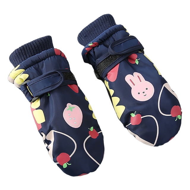 String Mittens Kids Girl Wool Gloves Young Girl Gloves Winter Warm Kid Mitten Boy Children Gloves Girls Boys Cartoon Rabbit Mittens Winter Warm Thick Windproof Ski Gloves