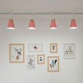 thumbnail image 4 of FSLiving 1-Pack Retro Style Mini Adjustable Angle H-Type Track Head Lighting E26 Base Metal Ceiling Light Track Light Fixture for Gallery Mirror Front Office Loft Bulb and Track Not Included - Pink, 4 of 6