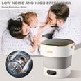 thumbnail image 4 of BeesClover Portable Washing Machine, Mini 13L Foldable Washer with 3 Cleaning Modes, Collapsible Small Compact Clothes Laundry, Foldable Mini Washer for Apartment, Camping, 4 of 7