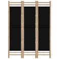 thumbnail image 2 of vidaXL Folding 3-Panel Room Divider 120 cm Bamboo and Canvas, 2 of 5