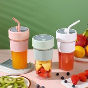 Iumwxz Smart Home Appliances Portable Blenders Juicer with 6 Blades Blenders for Shakes and Juices Easy-To-Clean Blenders with Straw Energy-Saving Green Plastic Clearance