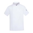thumbnail image 4 of TISHITA Chef Coat Jacket Breathable Waiter Waitress Clothing Executive Short Sleeve Chef 4XL, 4 of 8