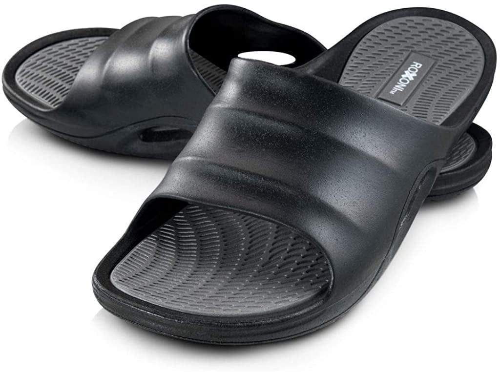 ROXONI Men's Comfort Rubber Flip Flop Slide Sandals