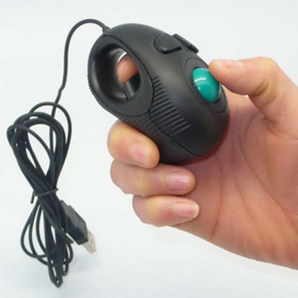 EGNMCR Mouse, Gaming Mouse Neu Finger HandHeld 4D USB Mini Portable Trackball Mouse PC Laptop Computer Wireless Gaming