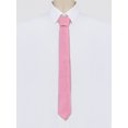 thumbnail image 2 of INSPIRE CHIC Men's Self-Tied Solid Color Formal Slim Ties Pink, 2 of 5