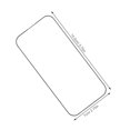 thumbnail image 2 of HONMEET Full Coverage Transparent Tempered Glass Screen Protector with High Definition Clarity and Fingerprint Support, 2 of 7