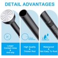 thumbnail image 3 of Shower Curtain Rod - Adjustable Tension Spring Shower Curtain Rod Tension Premium Stainless Steel -Slip No Drilling No Rust for Bathroom, 3 of 7