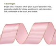 thumbnail image 3 of Unique Bargains 1 1/2 Inch 25 Yard Wide Satin Ribbon with Gold Edges Grosgrain Fabric Ribbon for Gift Wrapping, Pink, 3 of 7