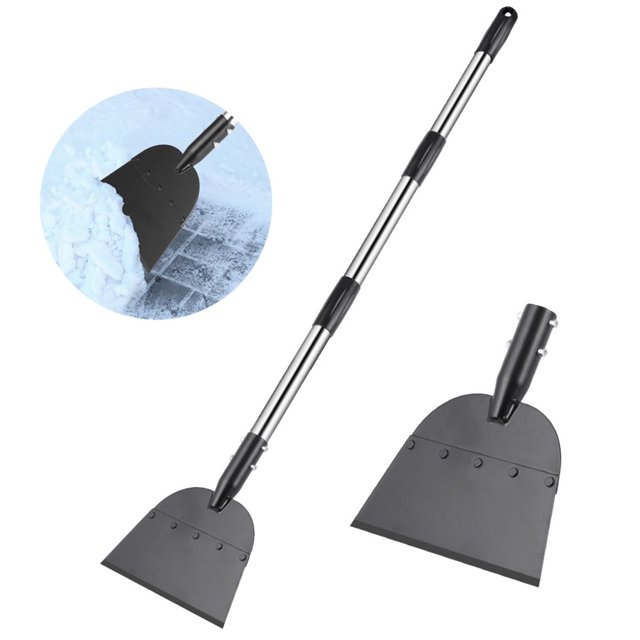 Snow Shovel and Ice Scraper Tool | Multi-Purpose Garden Shovel for Snow Removal, Weeding, and Edging | Durable Outdoor Cleaning Tool for Driveways, Walkways, and Yard Maintenance