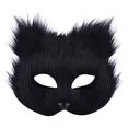 thumbnail image 2 of Halloween Fluffy   Halloween  Props Animal Half Face  For Men And Women, 2 of 5