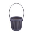 thumbnail image 4 of Transemion ABS Decorate With Lightweight Planter With Removable Strape And Wall-Mount Option Inner Layer Hollowed Out For Better Black 8.7*9.5*20.5cm 5Set, 4 of 6