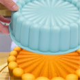 thumbnail image 4 of Oleegame 2PC Cookie Mold Silicone For Baking Round Moldss Nonstick & Quick Release Baking Pans For Vegetable Pancakes Pizza Cheese, 4 of 8