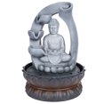 thumbnail image 3 of Resin Desktop Fountain, Tabletop Fountain, Small Buddha Statue Water Fountain Office Tabletop Table For Home US Plug 110V, 3 of 8