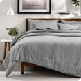 thumbnail image 1 of Bare Home Ensemble Literie Chinée 7 Pcs, Grand Lit, Noir Chiné, 1 of 5