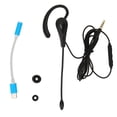 thumbnail image 2 of Call Center Headset, Corded Headset Wired Earpiece Headset With In Ear Bud, Hands Free Single Ear Business Headset For Office, 2 of 8