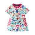 thumbnail image 3 of Esaierr Robes pour Filles 2-7 Ans pour Enfants Été Robes Florales Mignonnes Rafraîchissantes Robes de Dessin Animé Douces, 3 of 8