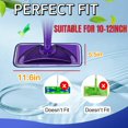 thumbnail image 3 of QUTETN 3 Pack Reusable Mop Pads Compatible with Swiffer Wet Jet Wet Jet Pads Refills for Swiffer Mop Washable Mop Refill Pads Wet Pads for Floor Cleaning Wet Dry Use for Any Floor Types, 3 of 7