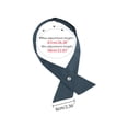 thumbnail image 4 of INSPIRE CHIC Unisex School Uniform Solid Adjustable Button Criss-Cross Bow Tie Gray One Size, 4 of 6
