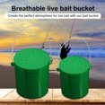 thumbnail image 2 of Visland Live Bait Bucket with Portable Handle Breathable Anti-drop Cover Fishing Earthworm Storage Box Small Live Red Worm Container Fishing Accessories, 2 of 7