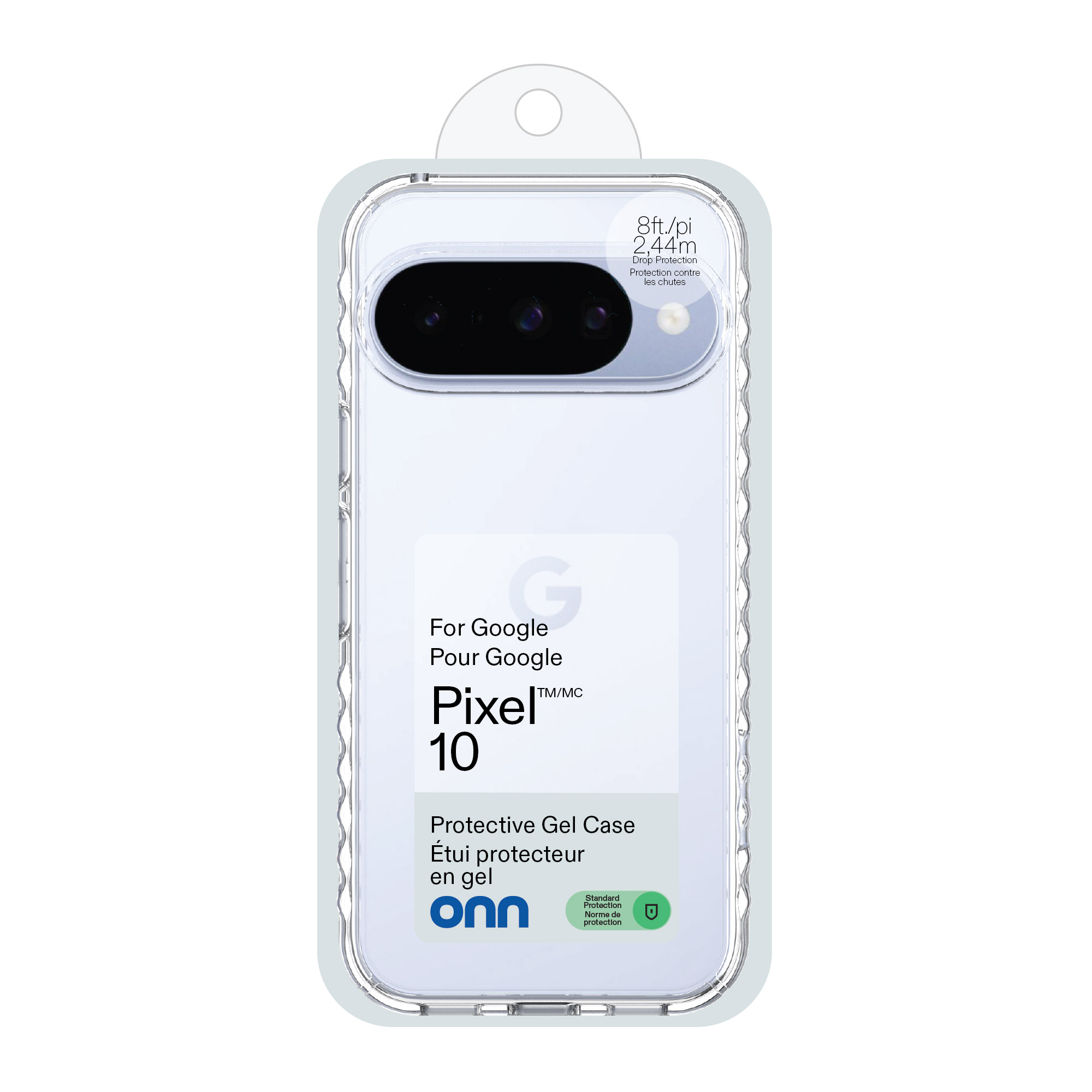 onn Coque transparente en gel stylisée pour Pixel 10