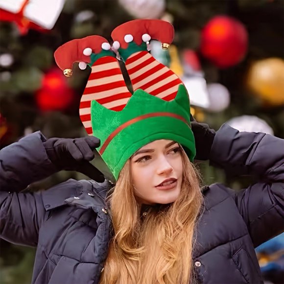 Amzcrzy Christmas Decorations, Santa Hat Funny Christmas Hat Pants Christmas Hat Santa Hat For Adults Kids Christmas Gifts Christmas Hat Xmas Holiday For New Year Party Supplies Clown Pants, XMAS Hat