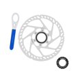 thumbnail image 2 of S SERENABLE Bike Center Lock Brake Disc Rotor Accessories Stainless Steel Aluminum Alloy Diameter 180mm, 2 of 9