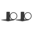thumbnail image 2 of Metal Candle Holders, 2Pcs Frosted Surfaces Black Iron Candle Holders  For Table, 2 of 8