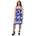 thumbnail image 1 of Peach Couture Juniors Knee Length Multicolor Exotic Smocked Printed Summer Dress, 1 of 1