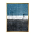 thumbnail image 1 of Designart Teal Meets Grey Abstract Art FLOAT FRAME WALL ART, 1 of 4