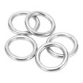 thumbnail image 1 of Domqga Round Rings Welded, Durable Sturdy Metal Rings Stainless Steel For Diving For Navigation, 1 of 8