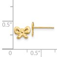 thumbnail image 3 of Boucles d'Oreilles Nœud en Or Jaune 14k Flèche, 3 of 7