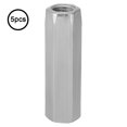 thumbnail image 1 of Long Nuts, Carbon Steel M10x40/50 Threaded Fasteners Maintenance Accessories Hex Thread Nut, 5pcs For Office Appliance Home Appliance, 1 of 8