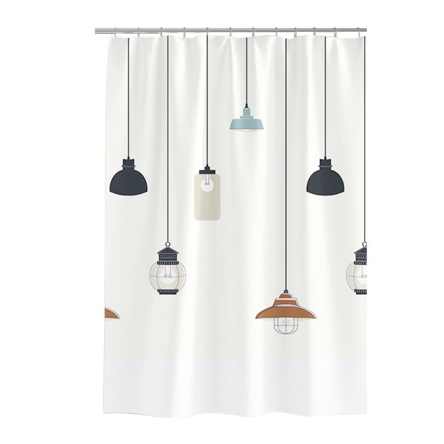 Ruiboury Simple Separation Curtain - Waterproof Separates Dry And Wet Areas With Polyester Being Breathable And Comfortable 180W*200H