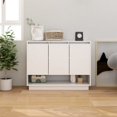 thumbnail image 1 of vidaXL Sideboard High Gloss White 97x31x75 cm Engineered Wood, 1 of 5