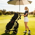 thumbnail image 2 of Gymax Electric Golf Push Cart w/Adjustable Handle & 9 Speed Settings Umbrella Holder, 2 of 10