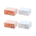 thumbnail image 2 of Boîte Organisatrice Tiroir de Rangement Étagère Cosmétiques Pinceau Rouges à Lèvres Ongles Habillage Maquillage Étui Table Triage Support Fournitures Blanc Grille Simple, 2 of 9