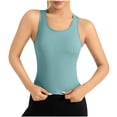thumbnail image 1 of Plebaso Womens Short Sleeve Workout Yoga Tank Tops Racerback Sleeveless Stretch Shirts Activewear for Women, 1 of 6