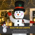 thumbnail image 4 of HOMCOM Extérieur Imperméable Noël Flottant Snowman Gonflable, 4 of 10